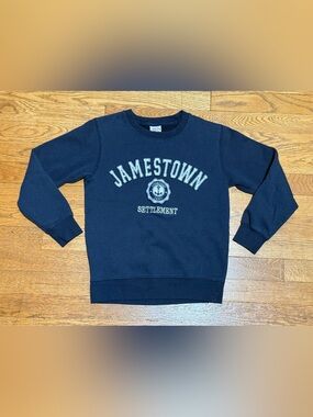 Vintage 90s Kids Unisex (Small) Jamestown Settlement Crewneck Sweatshirt